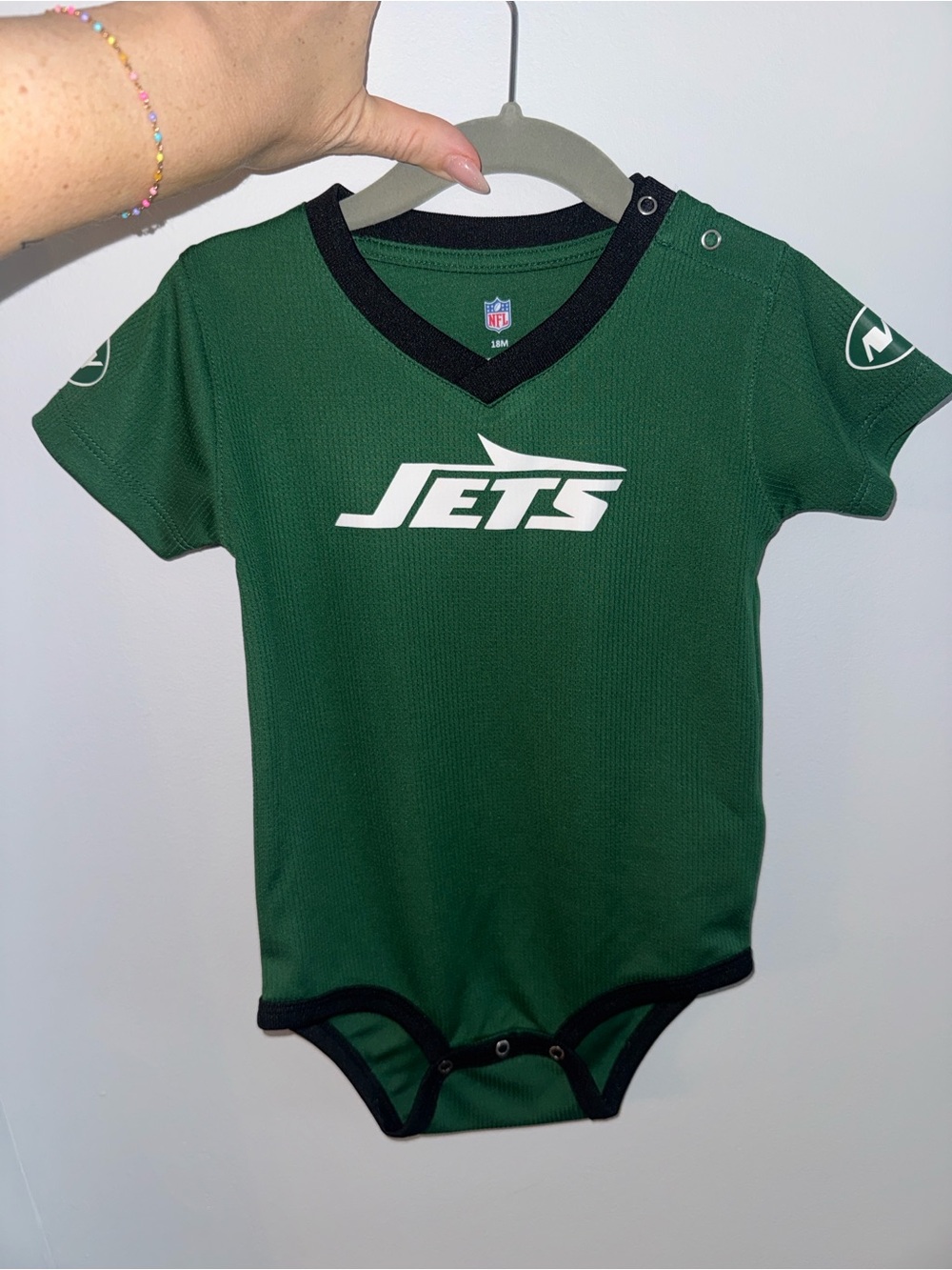 NFL New York Jets Green Logo Bodysuit 18mo